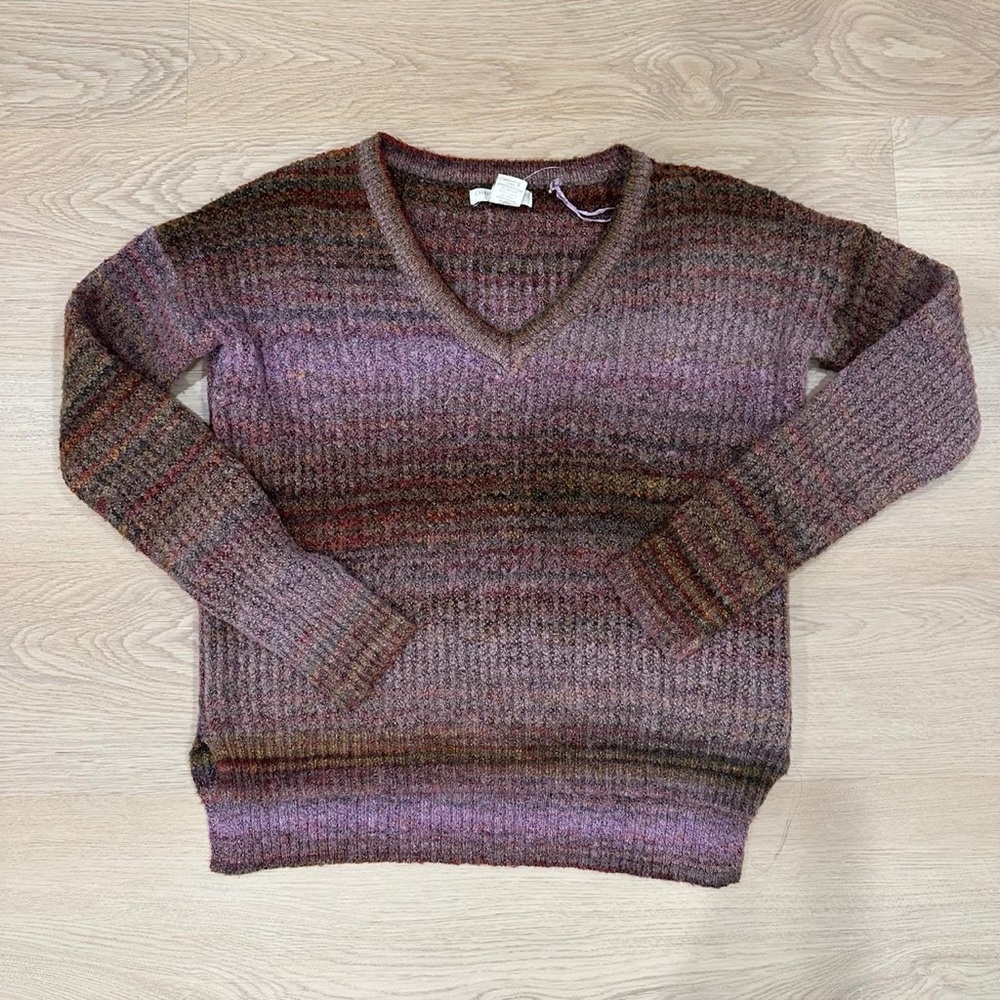 Christian Siriano Multicolor V-Neck Sweater
